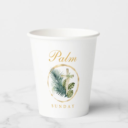 Gobelets En Papier Dimanche du Palm (Recto)