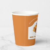 Gobelets En Papier Dinde de Thanksgiving mignonne (Droite)