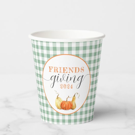Gobelets En Papier Dîner d'action de grâces (Recto)