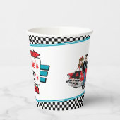 Gobelets En Papier Diner Retro Anniversaire 1950 tasse de papier fête (Gauche)