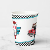 Gobelets En Papier Diner Retro Anniversaire 1950 tasse de papier fête (Gauche)