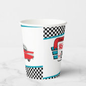 Gobelets En Papier Diner Retro Anniversaire 1950 tasse de papier fête (Droite)