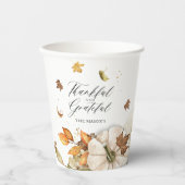 Gobelets En Papier Dîner Thanksgiving (Recto)