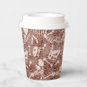 Gobelets En Papier Dino Dig brown (Droite)