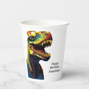 Gobelets En Papier Dino-Mite Amusement pour l'anniversaire de votre e