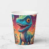 Gobelets En Papier dino-mite baby shower (Recto)