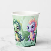 Gobelets En Papier Dino Roar Anniversaire Bash Party (Verso)