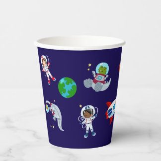 Gobelets En Papier Dinos in Space