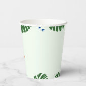 Gobelets En Papier Dinosaur 2e anniversaire Funny Green Pterodactyle (Verso)