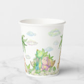 Gobelets En Papier Dinosaur Baby (Verso)