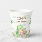 Gobelets En Papier Dinosaur Baby (Recto)