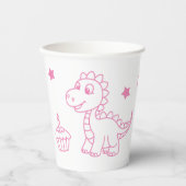 Gobelets En Papier dinosaur birthday supplies (Recto)