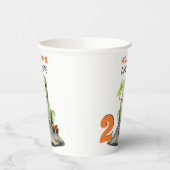 Gobelets En Papier Dinosaur Construction Boy Anniversaire (Gauche)