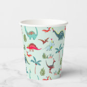 Gobelets En Papier Dinosaur Cute blue Enfants (Verso)