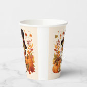 Gobelets En Papier Dinosaur de Thanksgiving mignon (Gauche)