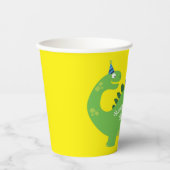 Gobelets En Papier Dinosaur mignon 1er anniversaire fête des enfants (Recto)