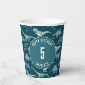 Gobelets En Papier Dinosaur Parti Anniversaire de enfant d'âge person (Verso)