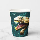 Gobelets En Papier Dinosaure (Verso)