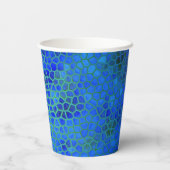 Gobelets En Papier Dinosaure bleu caché (Verso)