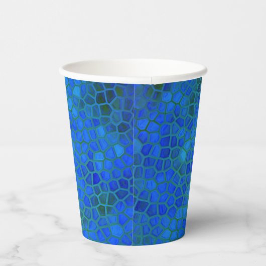 Gobelets En Papier Dinosaure bleu caché (Droite)