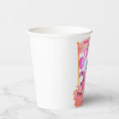 Gobelets En Papier Dinosaure Cute Girly 3 ans Anniversaire (Droite)