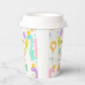 Gobelets En Papier Dinosaure de Whimsical Princess Anniversaire (Droite)