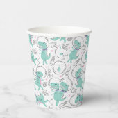 Gobelets En Papier Dinosaures de l'espace, Dinosaures mignons, Navire (Droite)