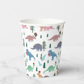 Gobelets En Papier Dinosaures festifs Motif de Noël (Droite)