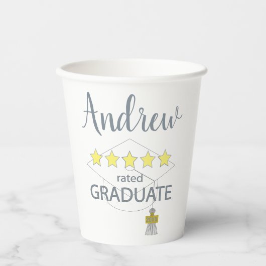 Gobelets En Papier Diplômé 5 étoiles (Recto)