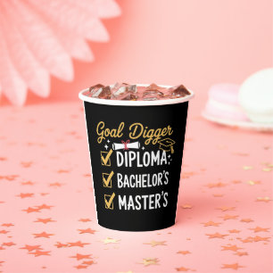 Gobelets En Papier Diplômé de Master Goal Digger a réussi sa promotio