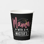 Gobelets En Papier Diplôme de Master Mama MBA Diplômée de Master (Recto)