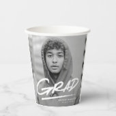 Gobelets En Papier Diplôme de photo moderne en pointillés (Recto)