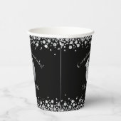 Gobelets En Papier Diplôme d'enseignement Noir Argent (Droite)