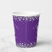 Gobelets En Papier Diplôme d'enseignement Purple Silver (Droite)