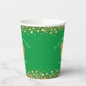 Gobelets En Papier Diplôme d'enseignement Vert Or (Gauche)