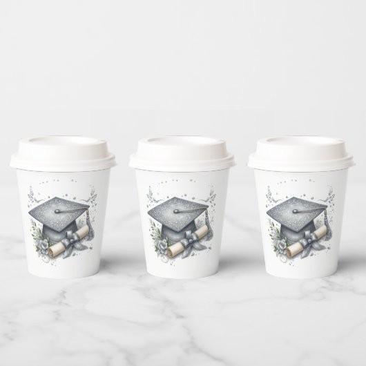 Gobelets En Papier Diplôme et diplôme (Multi)