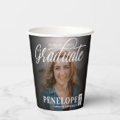 Gobelets En Papier Diplômé Script 2 Photo Magazine Diplôme (Verso)