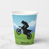 Gobelets En Papier Dirt VTT Motorcycle Design Paper Cup (Verso)