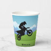 Gobelets En Papier Dirt VTT Motorcycle Design Paper Cup (Recto)