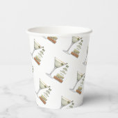 Gobelets En Papier Dirty Martini Cocktail Recette Art Tasse papier (Verso)