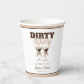 Gobelets En Papier Dirty Thirty Espresso Cocktail 30e fête d'annivers (Verso)