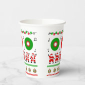 Gobelets En Papier Disco Père Noël (Gauche)