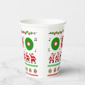 Gobelets En Papier Disco Père Noël (Droite)