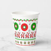 Gobelets En Papier Disco Père Noël (Recto)