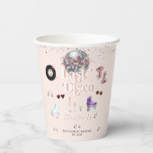 Gobelets En Papier Disco Retro Roller Skating | Enterrement de vie de (Verso)