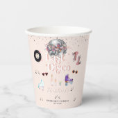 Gobelets En Papier Disco Retro Roller Skating | Enterrement de vie de (Recto)