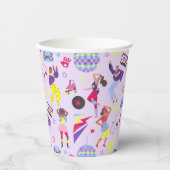 Gobelets En Papier Disco super Purple Party Retro 80s Lila Purple (Recto)