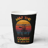 Gobelets En Papier Disk Golf Peut Être Avec Vous Le Parcours (Recto)