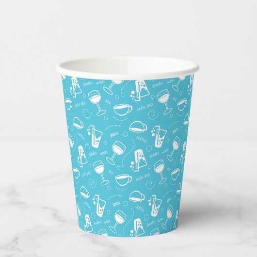 Gobelets En Papier Diverses boissons (Gauche)