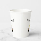 Gobelets En Papier Diwali Diya Lamp Flamme Elegant Gold Glitter (Droite)